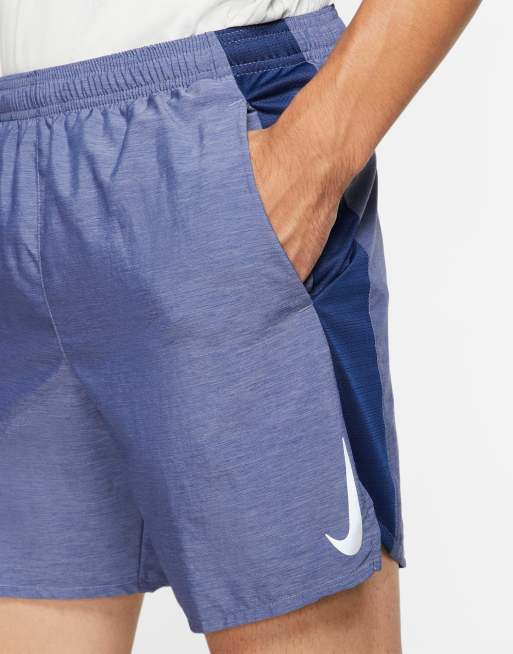 Nike Running Challenger 7 inch shorts in blue