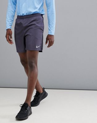 nike challenger shorts 7 grey