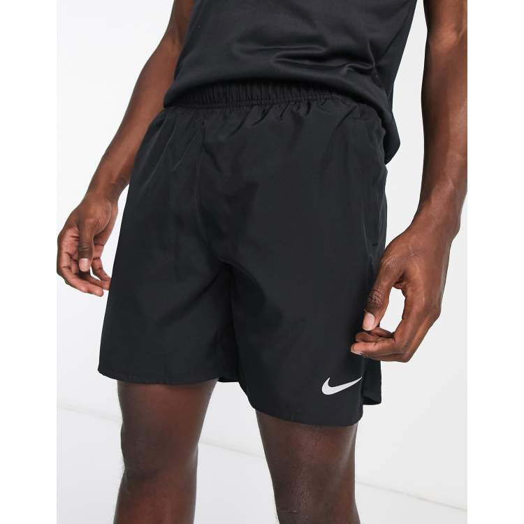 Nike Running Challenger Dri FIT 2 in 1 7 inch shorts in black ASOS