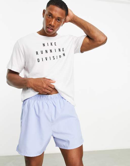 Nike Running Challenger Dri-Fit 5 inch shorts in blue