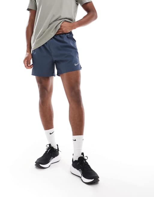 Nike Running Challenger Dri-FIT 5 inch shorts in dark blue
