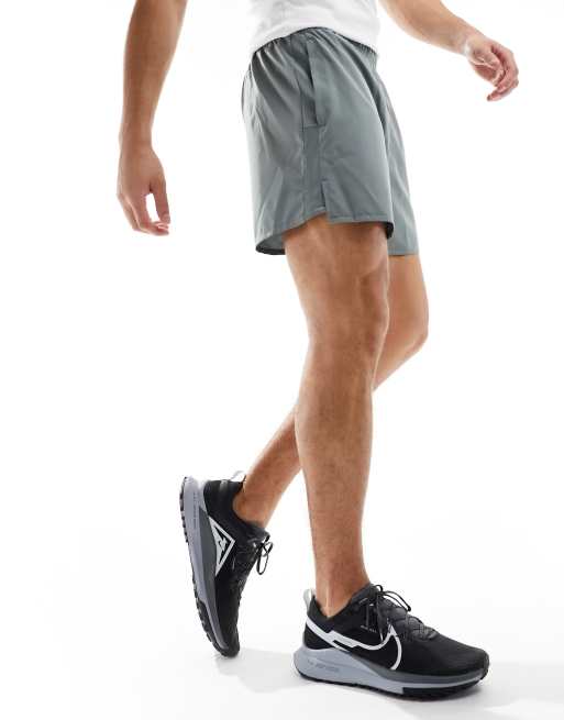 Nike Running Challenger Dri-FIT 5 inch shorts in gray, 4 of 5