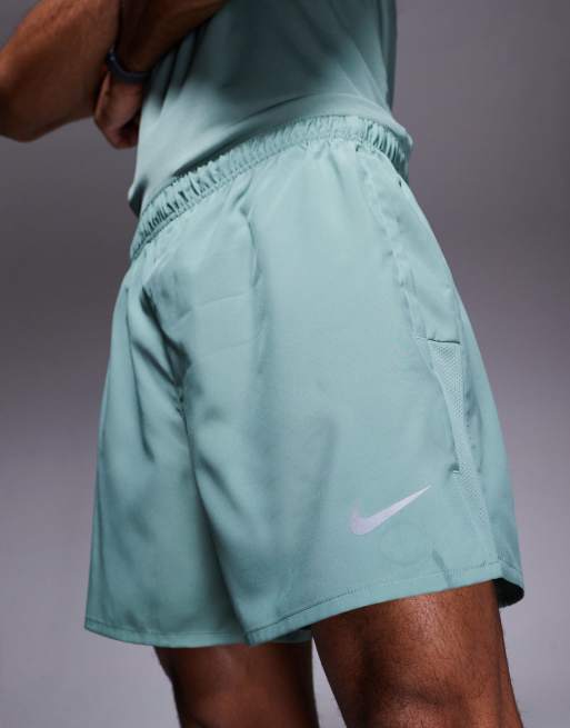 Nike Running Challenger Dri-FIT 5 inch shorts in green