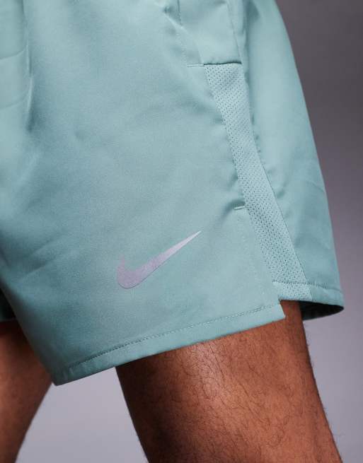 Nike Running Challenger Dri-FIT 5 inch shorts in green