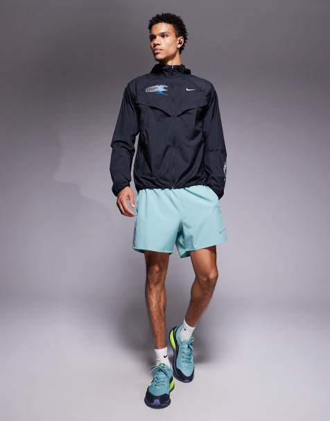 Nike Running Challenger Dri-FIT 5 inch shorts in green