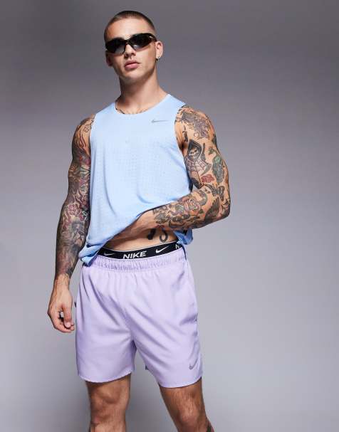 Nike Running Challenger Dri-FIT 5 inch shorts in lilac - view 1