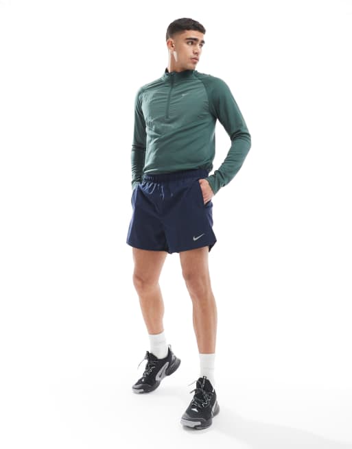 nike running challenger dri fit 5 inch shorts in navy