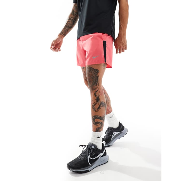 Nike Running Challenger Dri FIT 5 inch shorts in pink ASOS