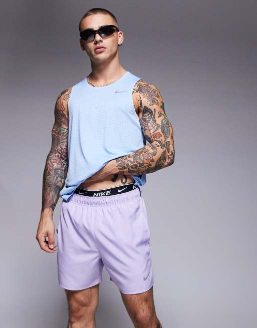 Nike Running Challenger Dri-FIT 5 inch shorts in purple