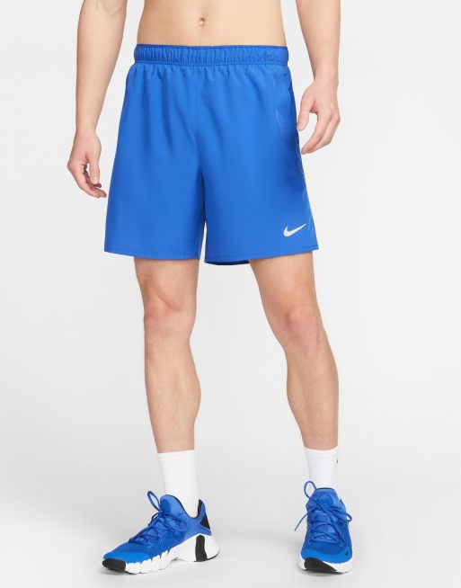 Nike Running Challenger Dri FIT 7 inch short in royal blue