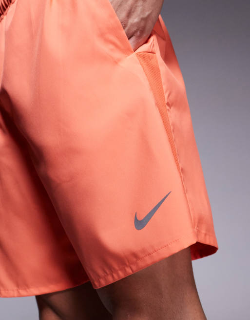Nike Running Challenger Dri-FIT inch shorts in orange ASOS
