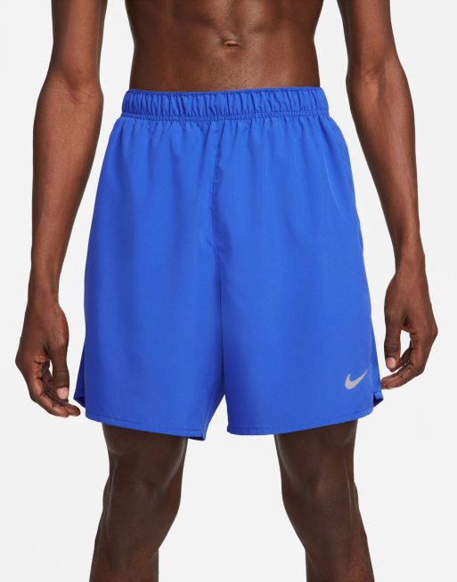 Nike Running Challenger Dri FIT 7 inch shorts in royal blue ASOS