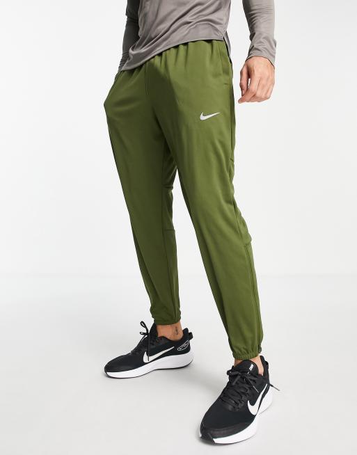 Nike Running Challenger DriFIT knitted joggers in khaki ASOS