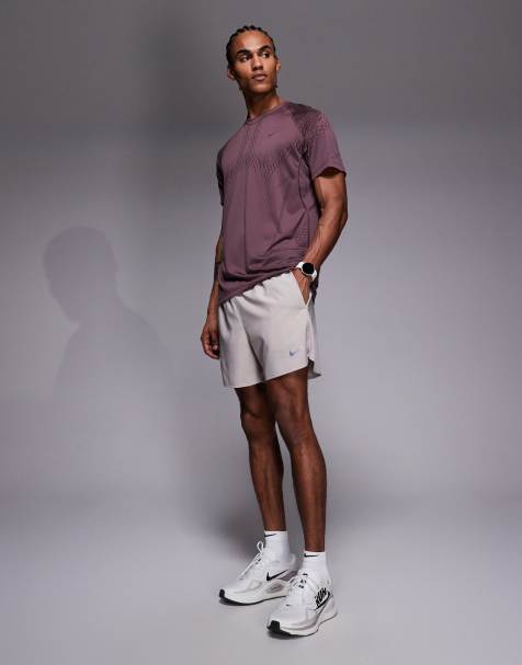 Nike Running - Challenger - Short 5 pouces en tissu Dri-FIT - Gris clair - view 1