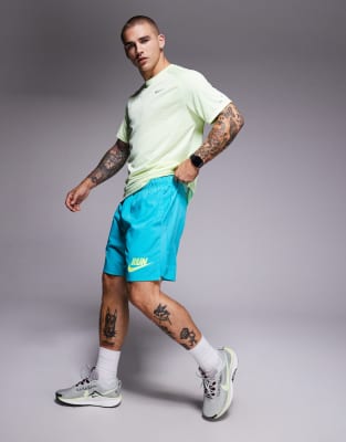 Nike Running - Challenger - Short 7 pouces en tissu Dri-FIT - Bleu - view 1