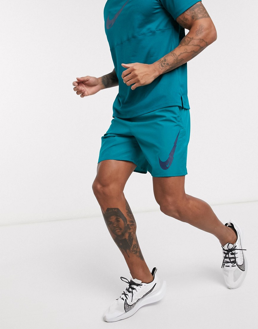 Nike Running Challenger shorts in blue