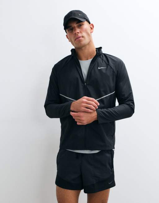 Nike Running chaqueta Miler negra, 3 de 5