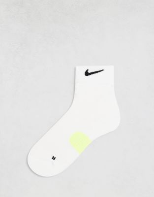 Nike Running - Chaussettes basses d'épaisseur moyenne - Blanc