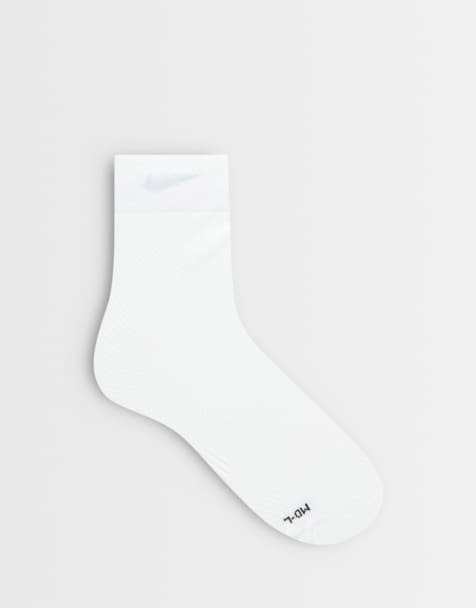 Nike Running chaussettes légères ras de cou en blanc - view 1