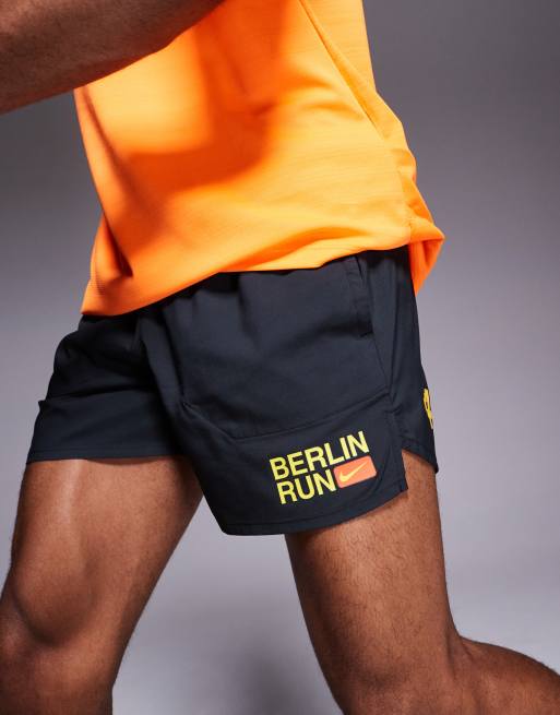 Nike Running – City Marathon Dri-FIT Stride – Czarne szorty o długości 5 cali, 5 z 5