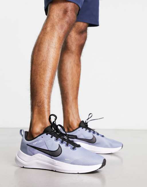 Nike Running – Downshifter 12 – Grå och blå träningsskor