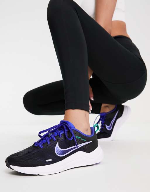 Black and blue womens nike sale shoes