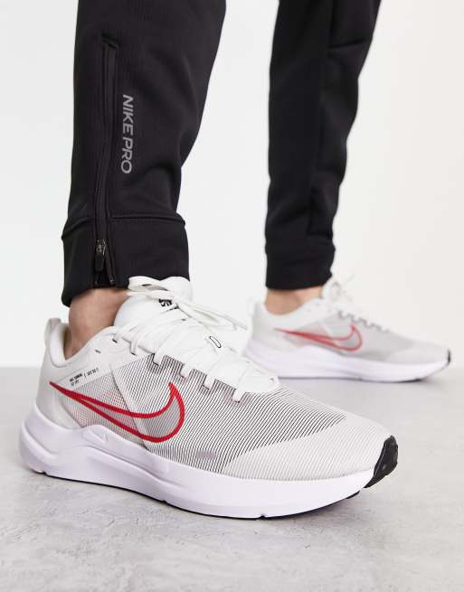 Nike Running Downshifter 12 trainers in light grey | ASOS