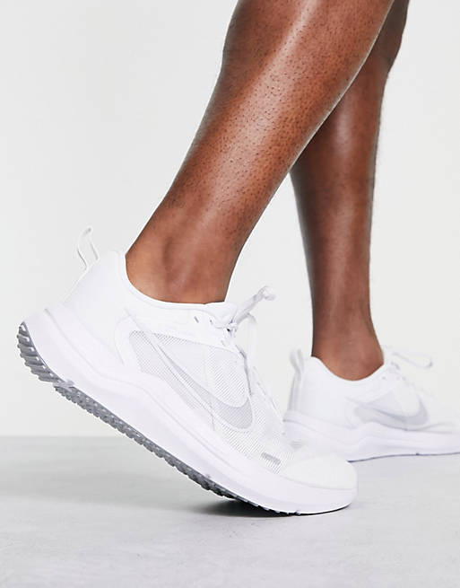 Nike Running Downshifter 12 trainers in white | ASOS