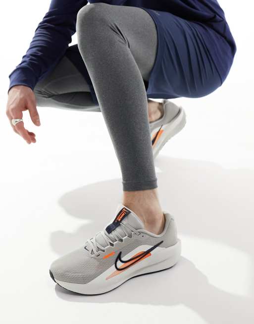 Nike Running - Downshifter 13 - Baskets - Gris et orange, 3 de 4