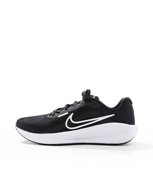Nike Running Downshifter 13 sneakers in black and white, 2 of 4