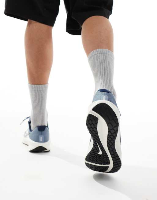 Nike Running Downshifter 13 sneakers in light blue and white, 5 of 5