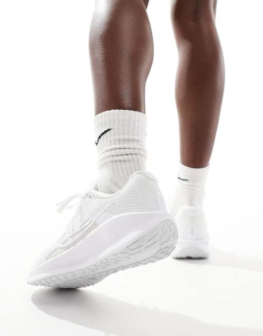 Nike Running Downshifter 13 sneakers in white