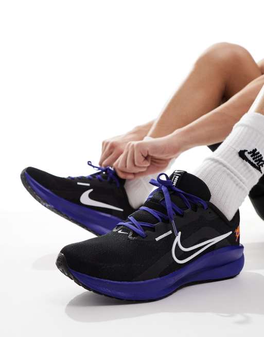 Nike Running Downshifter 13 trainers in black and purple ASOS