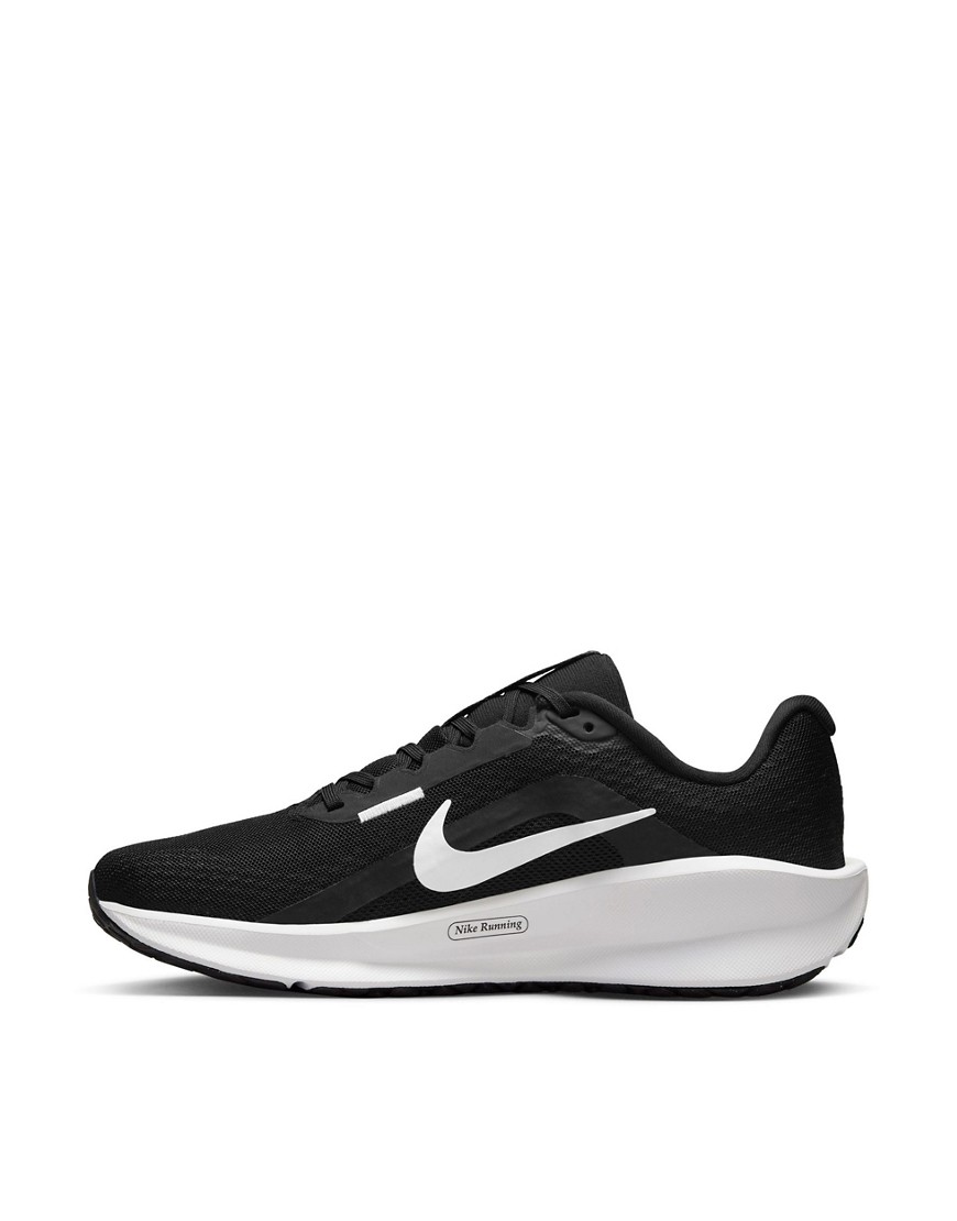 Nike Running Downshifter 13 trainers in black and white