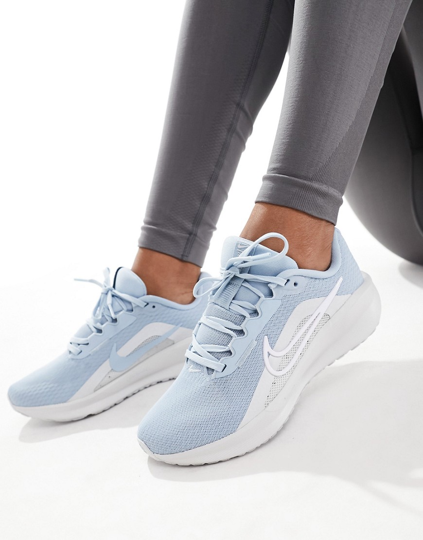 Nike Running Downshifter 13 trainers in light blue