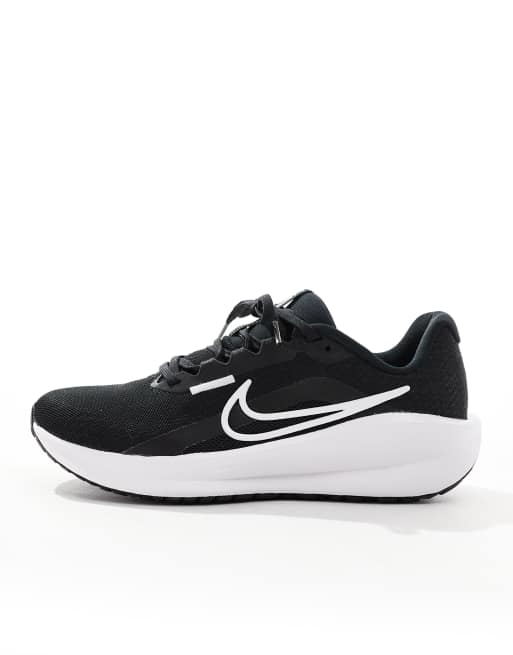 Nike Running Downshifter 14 sneakers in black and white