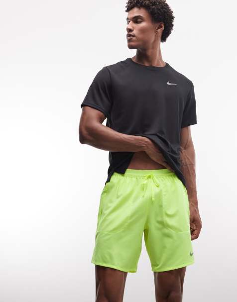 Nike Running Dri-Fit 7-inch shorts in lime green - view 1