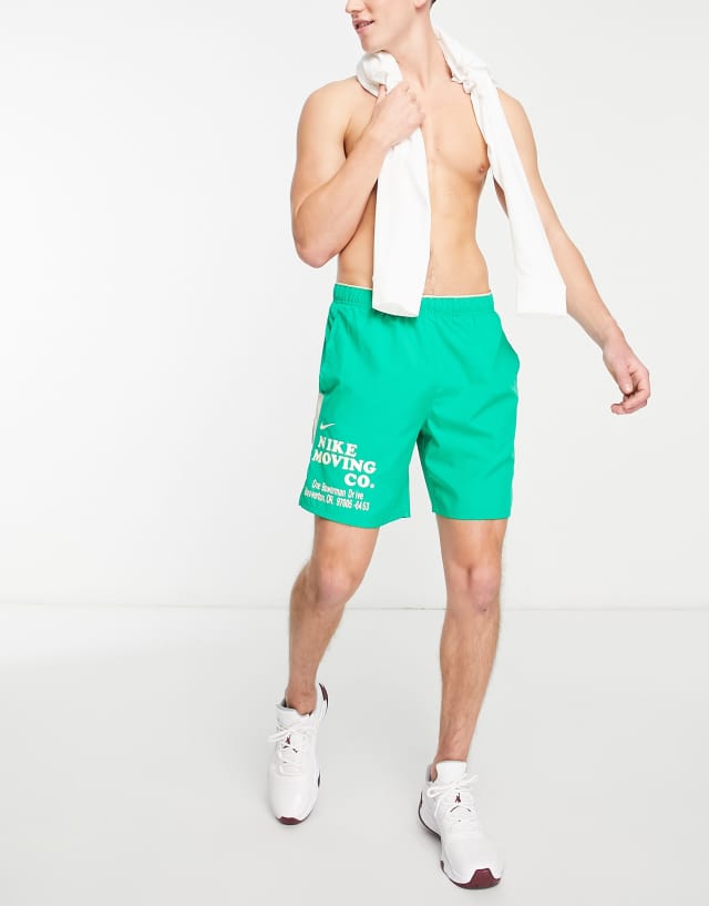 Nike Running Dri-FIT 7inch shorts in green