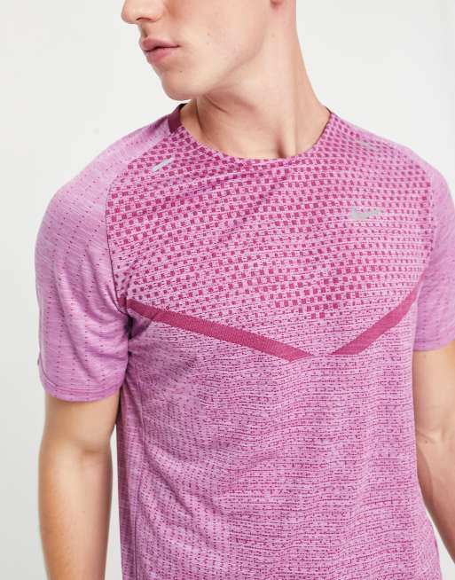 Nike Running – Dri-Fit Advance – Fioletowy T-shirt