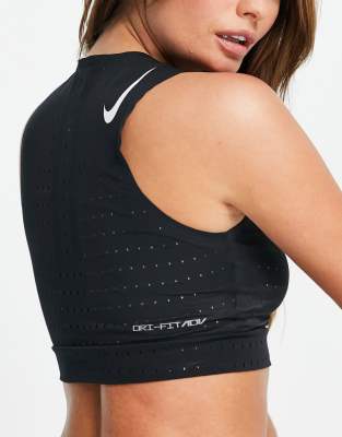 Nike Running Dri-FIT Advanced Aeroswift crop top in black