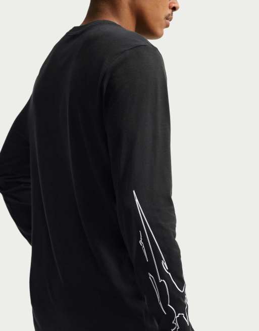 Nike Running Dri-FIT AeroSwift camiseta de manga larga en negro, 2 de 4