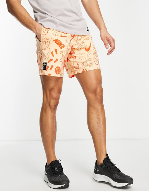 Flex stride nathan bell men's 7 printed running clearance shorts