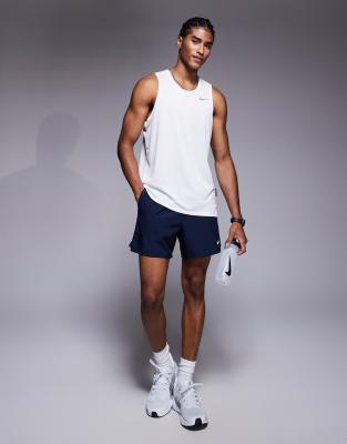 Nike Dri-fit Breathe Miler Tank Top In White