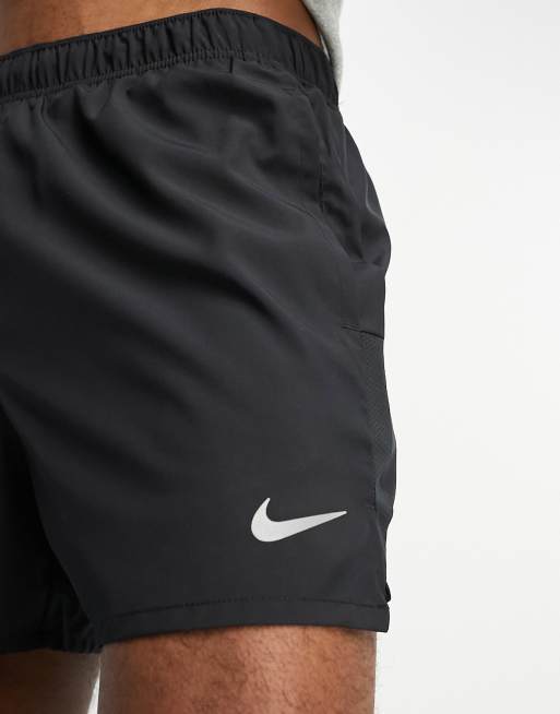 Nike Running Dri-FIT Challenger 5-inch shorts in black, 3 of 4