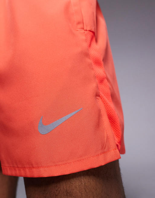 Nike Running Dri-FIT Challenger 5-inch shorts in red, 4 of 5