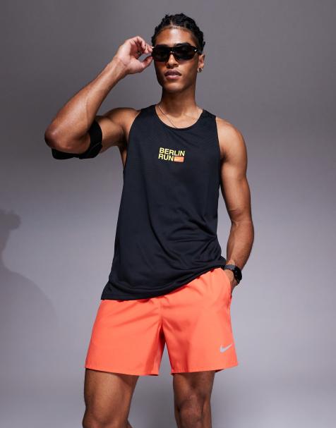 Nike Running Dri-FIT Challenger 5 inch shorts in red - view 1