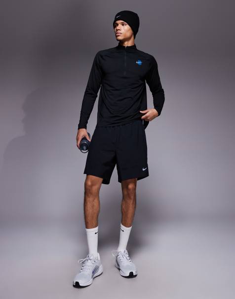 Nike Running Dri-FIT Challenger 7-inch 2-in-1 shorts in black - view 1