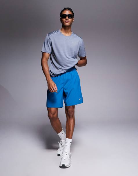 Nike Running Dri-FIT Challenger 7 inch shorts in blue