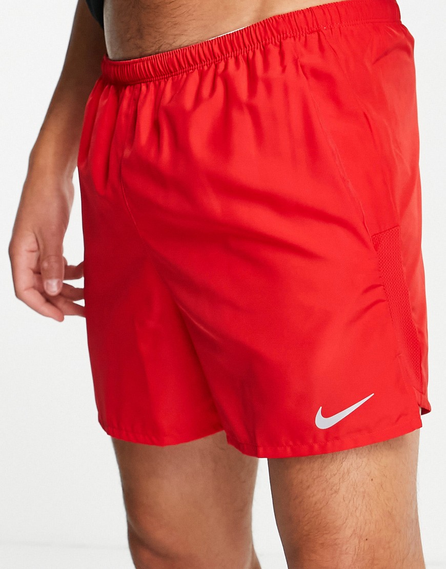 Nike Running Dri-FIT Challenger shorts in red