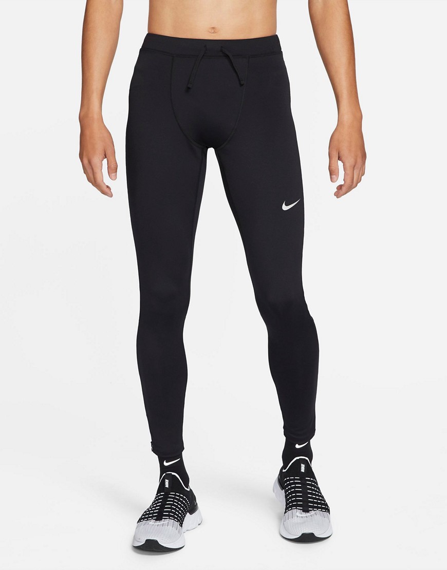 Shop Nike Dri-fit Challenger Tights In Black